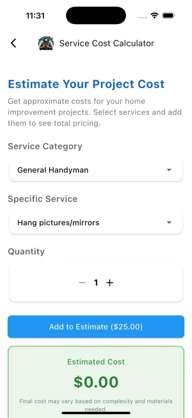 Cost Calculator